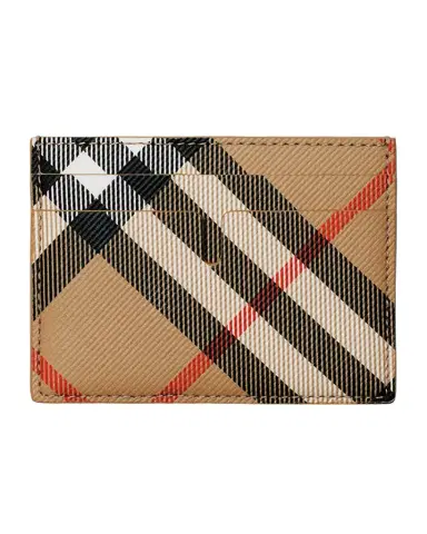 Burberry Men's Sandon Check Card Case | Thumbnail 1 Burberry Men's Sandon Check Card Case | Thumbnail 1