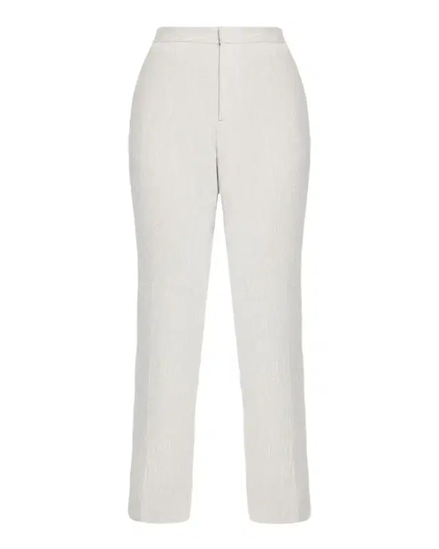 Slubbed Crop Slim Trousers
