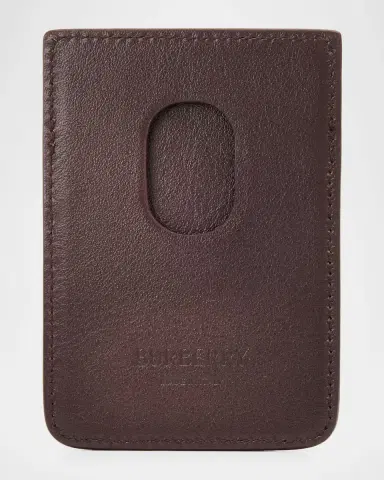 Burberry Men's Pop Check MagSafe Leather Card Case | Thumbnail 3 Burberry Men's Pop Check MagSafe Leather Card Case | Thumbnail 3