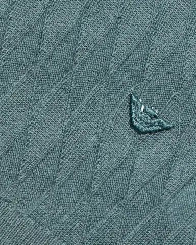 Emporio Armani Men's Wool Tonal Jacquard Crewneck Sweater | Thumbnail 6