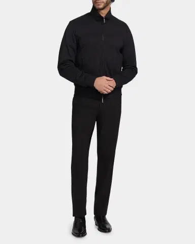 Emporio Armani Men's Seersucker Bomber Jacket | Thumbnail 2 Emporio Armani Men's Seersucker Bomber Jacket | Thumbnail 2