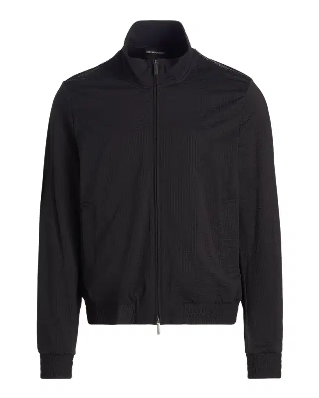 Men's Seersucker Bomber Jacket