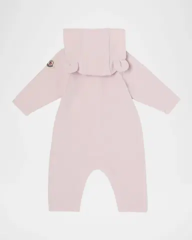Moncler Girl's Hooded Baby Grow Romper | Thumbnail 2