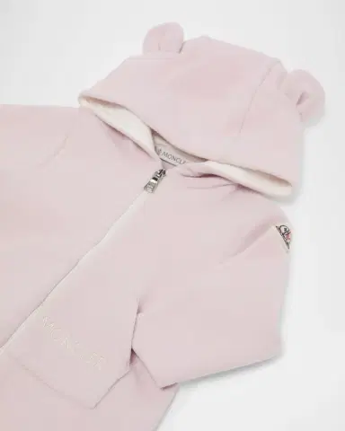 Moncler Girl's Hooded Baby Grow Romper | Thumbnail 3