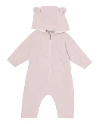 Moncler Girl's Hooded Baby Grow Romper | Thumbnail 1