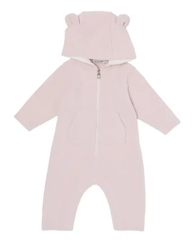 Moncler Girl 's Hooded Baby Grow Romper, Size 0M-12M