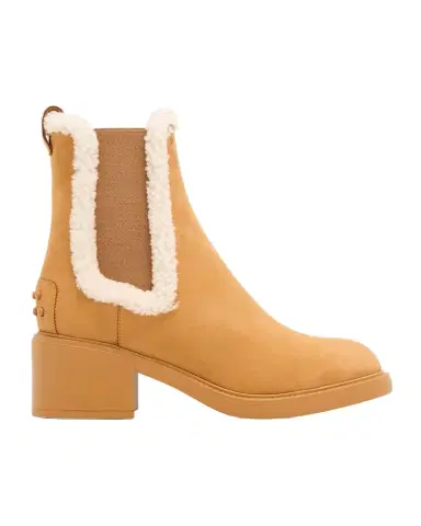 Tod's Gomma Shearling-Lined Suede Chelsea Boots | Thumbnail 1
