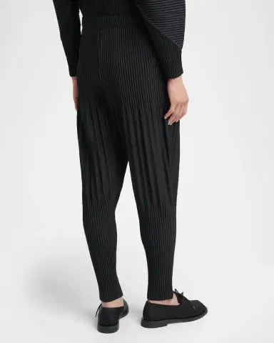 Homme Plissé Issey Miyake Men 's Monthly Colors Pleated Tapered-Fit Trousers | Thumbnail 3 Homme Plissé Issey Miyake Men 's Monthly Colors Pleated Tapered-Fit Trousers | Thumbnail 3