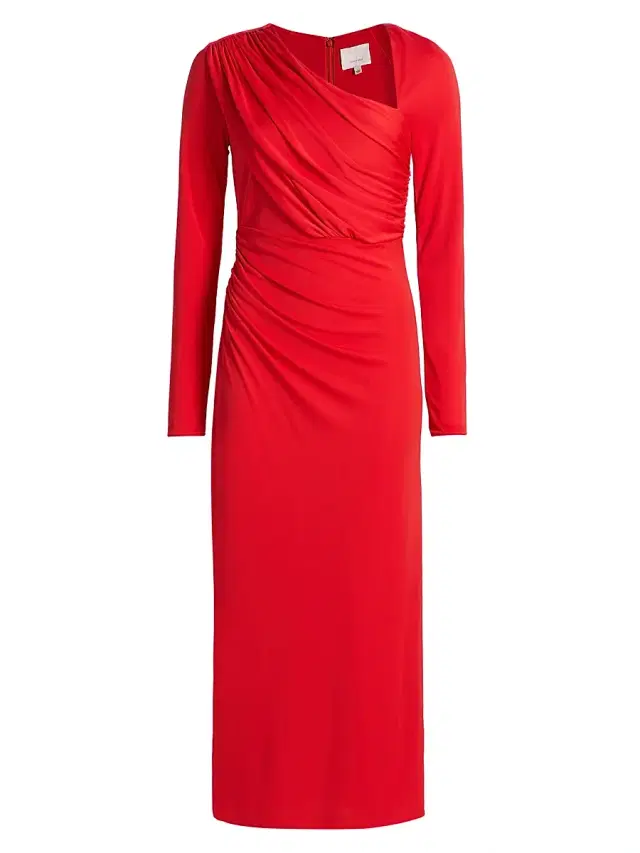 Cinq à Sept Women's Jalyn Draped Jersey Midi-Dress - Bisou
