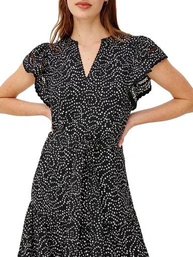 Rails Women's Gia Floral Self-Tie Midi-Dress - Mini Chain Daisies | Thumbnail 5