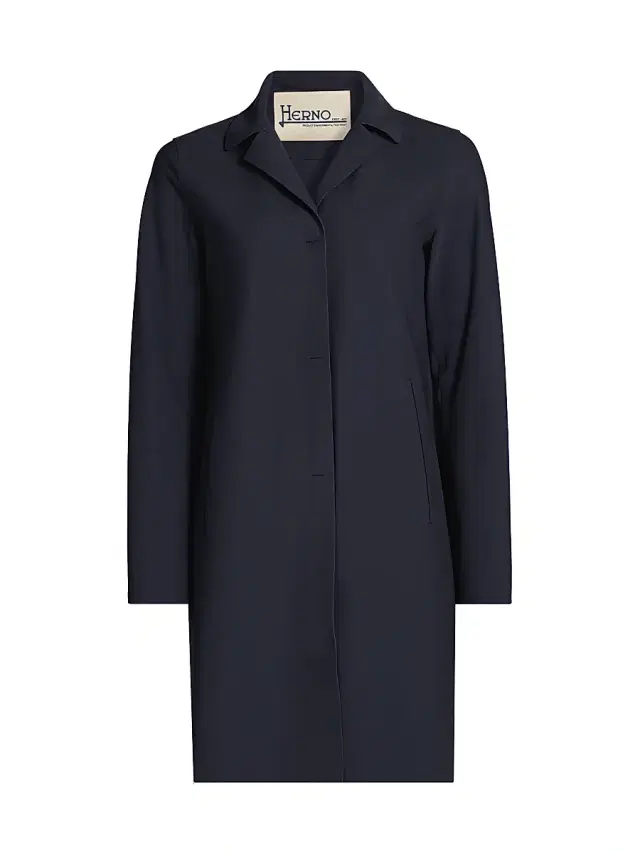 Herno Women's Scuba Snap Front Jacket - Navy