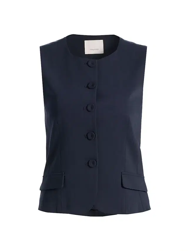 Cinq à Sept Women's Winora Tailored Vest - Navy