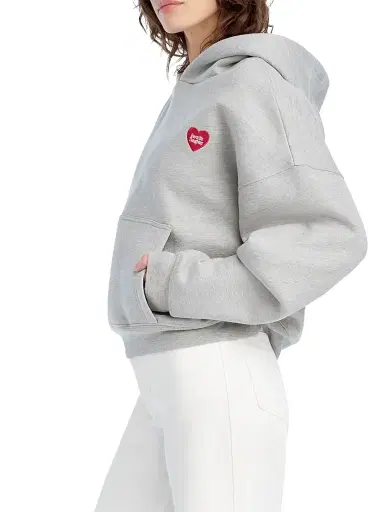 Favorite Daughter Women's Logo Oversized Hoodie - Heather Grey - Size Medium | Thumbnail 5