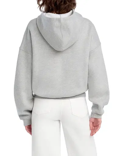 Favorite Daughter Women's Logo Oversized Hoodie - Heather Grey - Size Medium | Thumbnail 6