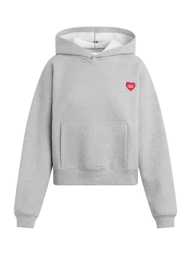 Favorite Daughter Women's Logo Oversized Hoodie - Heather Grey - Size Medium | Thumbnail 1