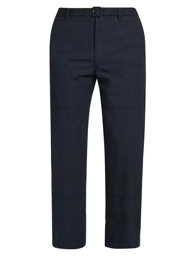 Thom Browne Men's Belted Cotton Cropped Carpenter Pants - Navy