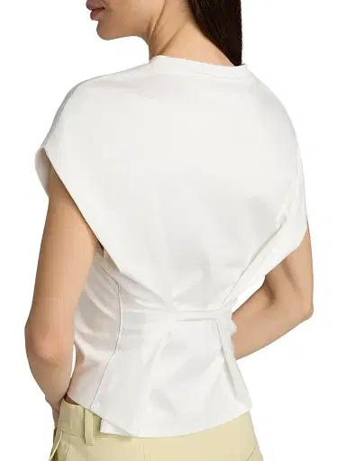 Proenza Schouler White Label Women's Reeva Cotton T-Shirt | Thumbnail 6 Proenza Schouler White Label Women's Reeva Cotton T-Shirt | Thumbnail 6