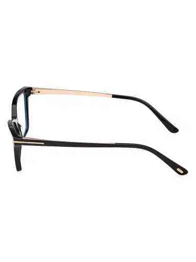 TOM FORD Women's 56MM Blue Block Rectangular Eyeglasses - Black Rose Gold | Thumbnail 3 TOM FORD Women's 56MM Blue Block Rectangular Eyeglasses - Black Rose Gold | Thumbnail 3