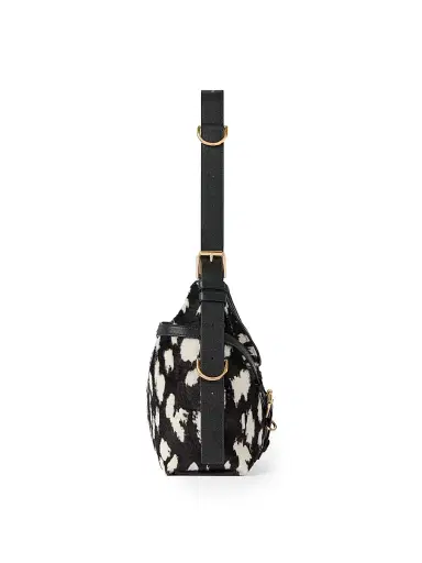 Givenchy Women's Voyou Shoulder Bag in Pony Effect Leather with Leopard Pattern - Black White | Thumbnail 2 Givenchy Women's Voyou Shoulder Bag in Pony Effect Leather with Leopard Pattern - Black White | Thumbnail 2