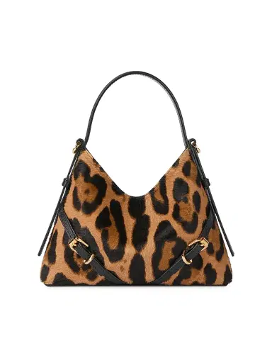 Givenchy Women's Nano Voyou Top Handle Bag in Pony Effect Leather - Black Beige | Thumbnail 1 Givenchy Women's Nano Voyou Top Handle Bag in Pony Effect Leather - Black Beige | Thumbnail 1