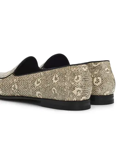 Manolo Blahnik Men's Modena Snake-Embossed Leather Loafers | Thumbnail 3 Manolo Blahnik Men's Modena Snake-Embossed Leather Loafers | Thumbnail 3