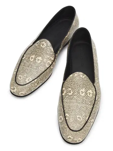 Manolo Blahnik Men's Modena Snake-Embossed Leather Loafers | Thumbnail 4 Manolo Blahnik Men's Modena Snake-Embossed Leather Loafers | Thumbnail 4