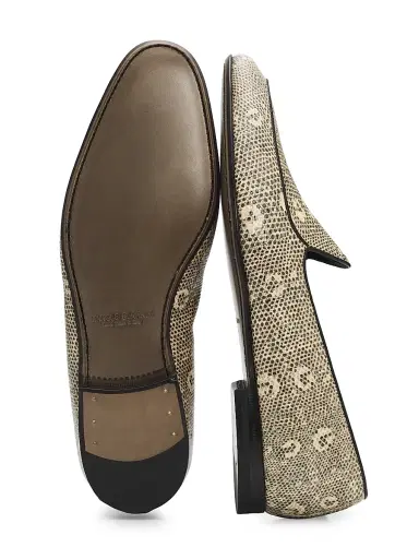 Manolo Blahnik Men's Modena Snake-Embossed Leather Loafers | Thumbnail 5 Manolo Blahnik Men's Modena Snake-Embossed Leather Loafers | Thumbnail 5