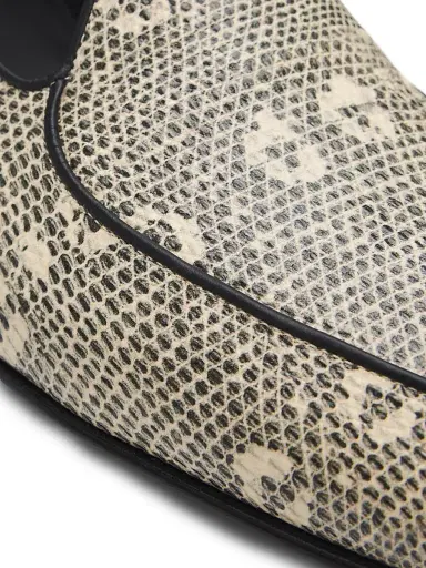 Manolo Blahnik Men's Modena Snake-Embossed Leather Loafers | Thumbnail 6 Manolo Blahnik Men's Modena Snake-Embossed Leather Loafers | Thumbnail 6