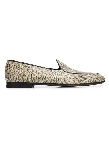 Manolo Blahnik Men's Modena Snake-Embossed Leather Loafers | Thumbnail 1 Manolo Blahnik Men's Modena Snake-Embossed Leather Loafers | Thumbnail 1