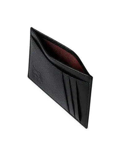 Brunello Cucinelli Men's Grained Leather Card Holder - Black | Thumbnail 4 Brunello Cucinelli Men's Grained Leather Card Holder - Black | Thumbnail 4