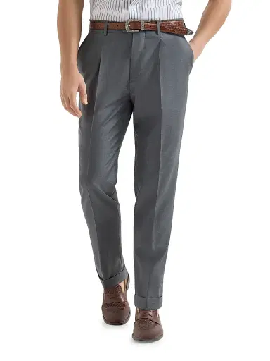 Brunello Cucinelli Men's Super 150s Virgin Wool Four Season Batavia Trousers | Thumbnail 2 Brunello Cucinelli Men's Super 150s Virgin Wool Four Season Batavia Trousers | Thumbnail 2