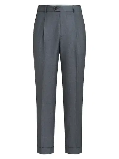 Brunello Cucinelli Men's Super 150s Virgin Wool Four Season Batavia Trousers | Thumbnail 1 Brunello Cucinelli Men's Super 150s Virgin Wool Four Season Batavia Trousers | Thumbnail 1