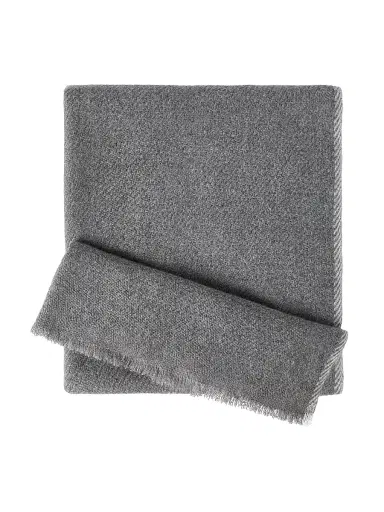 Brunello Cucinelli Men's Cashmere Scarf Grey | Thumbnail 1 Brunello Cucinelli Men's Cashmere Scarf Grey | Thumbnail 1