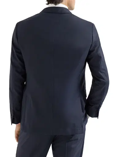 Brunello Cucinelli Men's Lightweight Cashmere Blazer - Navy Blue - Size 46 | Thumbnail 3