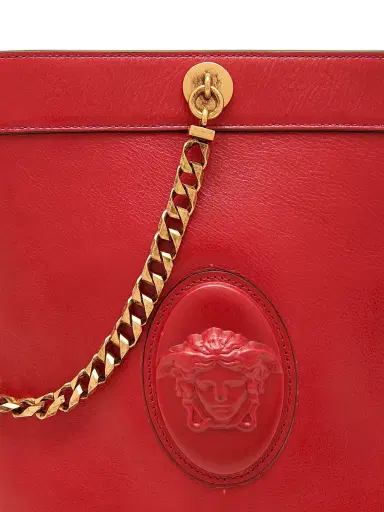 Versace Women's Pivot Small Leather Bucket Bag - Fire Gold | Thumbnail 4