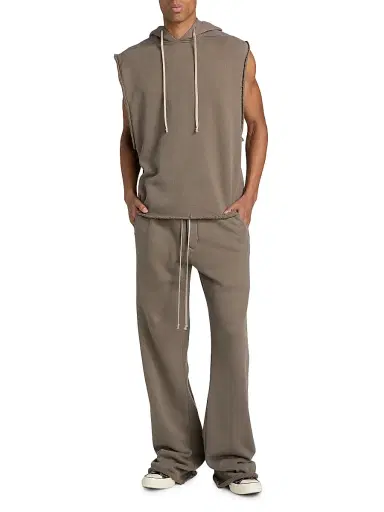 Rick Owens Men's Dietrich Cotton Wide-Leg Pants | Thumbnail 2 Rick Owens Men's Dietrich Cotton Wide-Leg Pants | Thumbnail 2