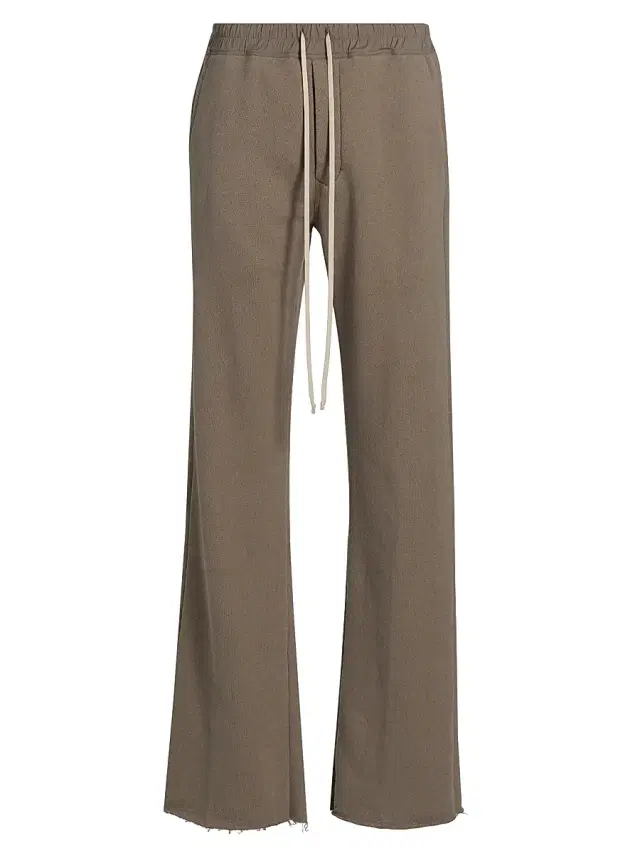 Rick Owens Men's Dietrich Cotton Wide-Leg Pants - Dust