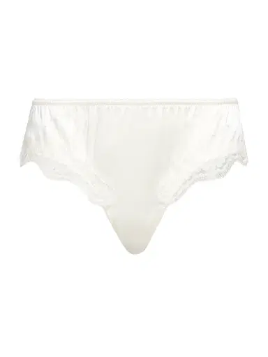 Dolce & Gabbana Women's Brasiliano Silk Hipster Brief - Bianco Natural - Size XL | Thumbnail 1 Dolce & Gabbana Women's Brasiliano Silk Hipster Brief - Bianco Natural - Size XL | Thumbnail 1