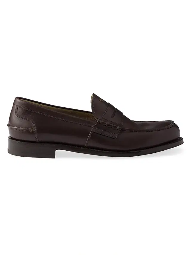 Prada Men's Leather Loafers - Brown