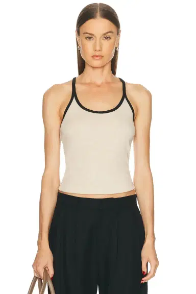 ENZA COSTA Cotton Classic Ringer Scoop Neck Tank Top | Thumbnail 1 ENZA COSTA Cotton Classic Ringer Scoop Neck Tank Top | Thumbnail 1