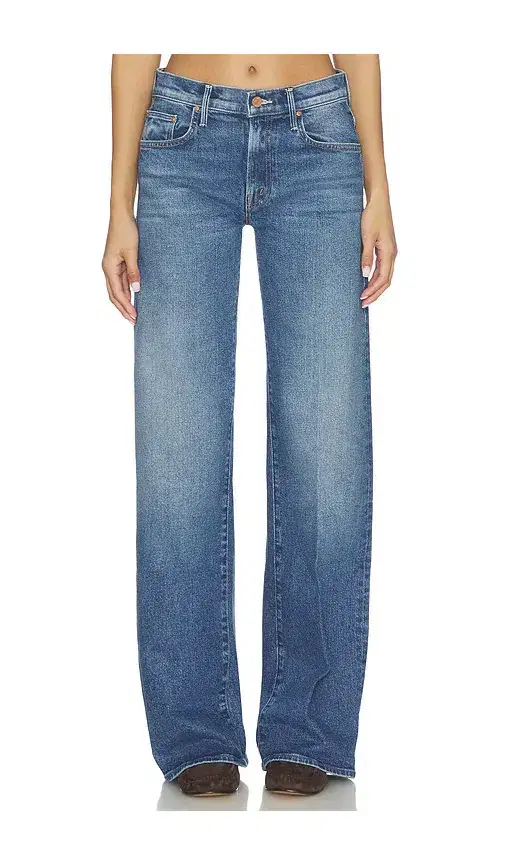 The Mid Rise Lasso Heel Jeans
