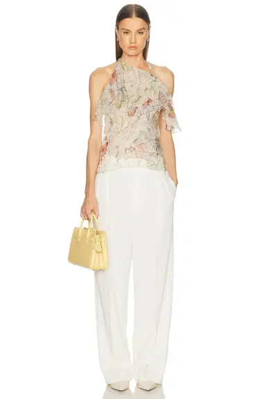 McQueen Halter Neck Ruffle Top | Thumbnail 5