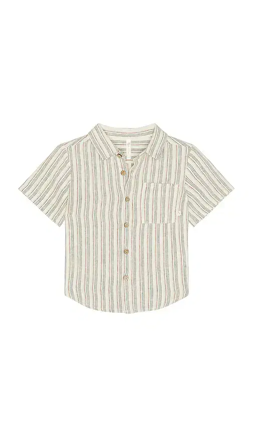 Rylee + Cru Rylee + Cru Collared Short Sleeve Shirt