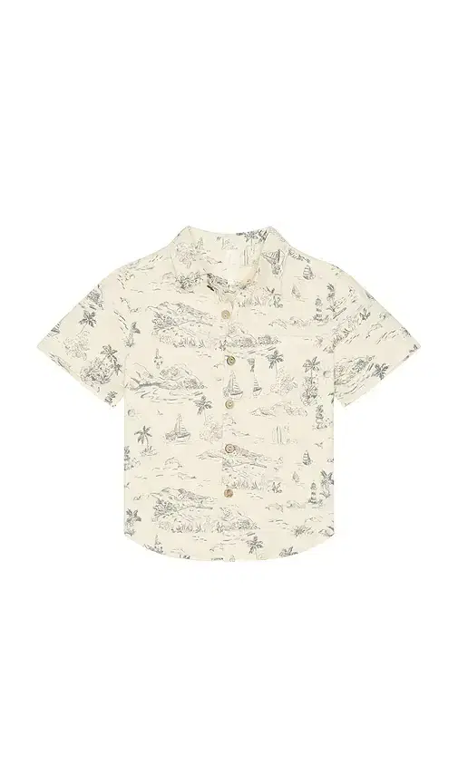 Rylee + Cru Rylee + Cru Collared Short Sleeve Shirt