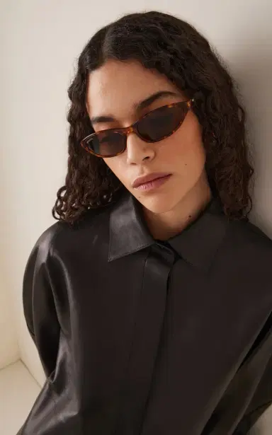 Balenciaga Neo Cay-Eye Acetate Sunglasses | Thumbnail 2