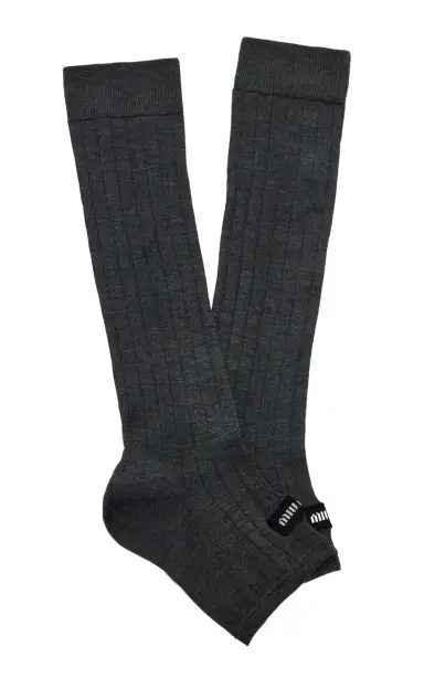 Miu Miu Silk-Blend Leg Warmer Socks | Thumbnail 1 Miu Miu Silk-Blend Leg Warmer Socks | Thumbnail 1
