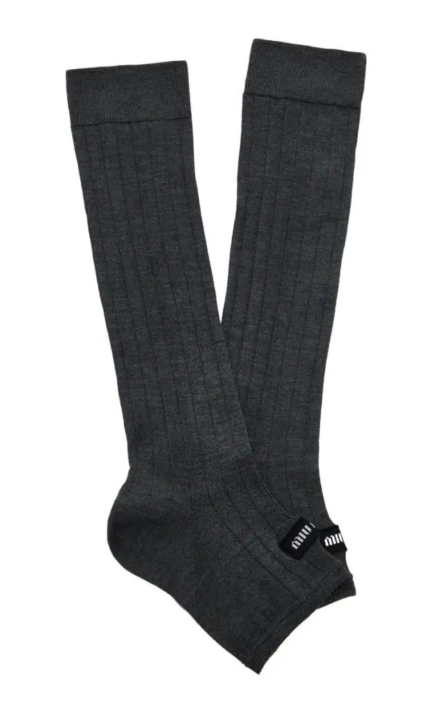 Miu Miu Silk-Blend Leg Warmer Socks