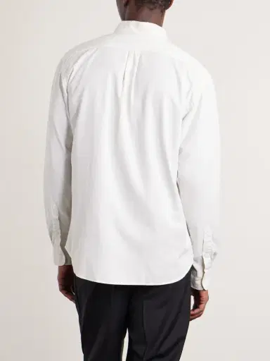 Hartford Pitt Button-Down Collar TENCEL™ Lyocell, Cotton and Linen-Blend Shirt - Men | Thumbnail 4 Hartford Pitt Button-Down Collar TENCEL™ Lyocell, Cotton and Linen-Blend Shirt - Men | Thumbnail 4