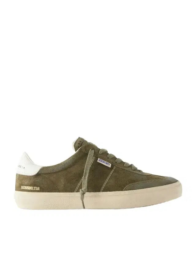 Golden Goose Soul Star Leather-Trimmed Distressed Suede Sneakers - Men