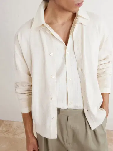 mfpen Formal Cotton and Linen-Blend Cardigan - Men | Thumbnail 5 mfpen Formal Cotton and Linen-Blend Cardigan - Men | Thumbnail 5